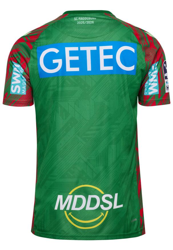 Hummel - Koszulka domowa FC Magdeburg 2025/26. Kolor: zielony. Sport: koszykówka