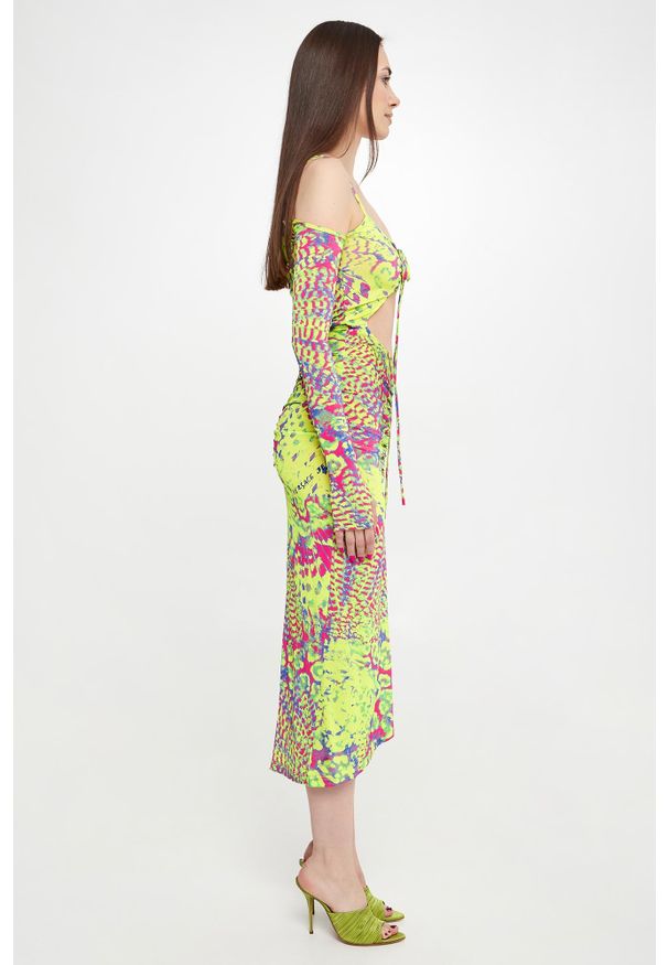 Versace Jeans Couture - Sukienka midi VERSACE JEANS COUTURE. Długość: midi