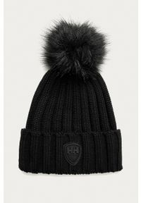 Helly Hansen czapka Limelight kolor czarny. Kolor: czarny. Materiał: wełna, materiał, prążkowany #1