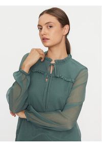 Vero Moda Bluzka Milla 10295551 Zielony Regular Fit. Kolor: zielony. Materiał: syntetyk