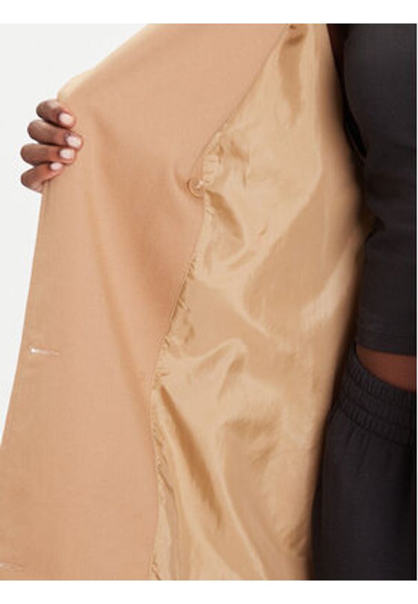 Adidas - adidas Trencz adicolor JW2663 Beżowy Loose Fit. Kolor: beżowy. Materiał: bawełna