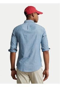 Polo Ralph Lauren Koszula Core Replen 710548538 Niebieski Slim Fit. Typ kołnierza: polo. Kolor: niebieski. Materiał: bawełna
