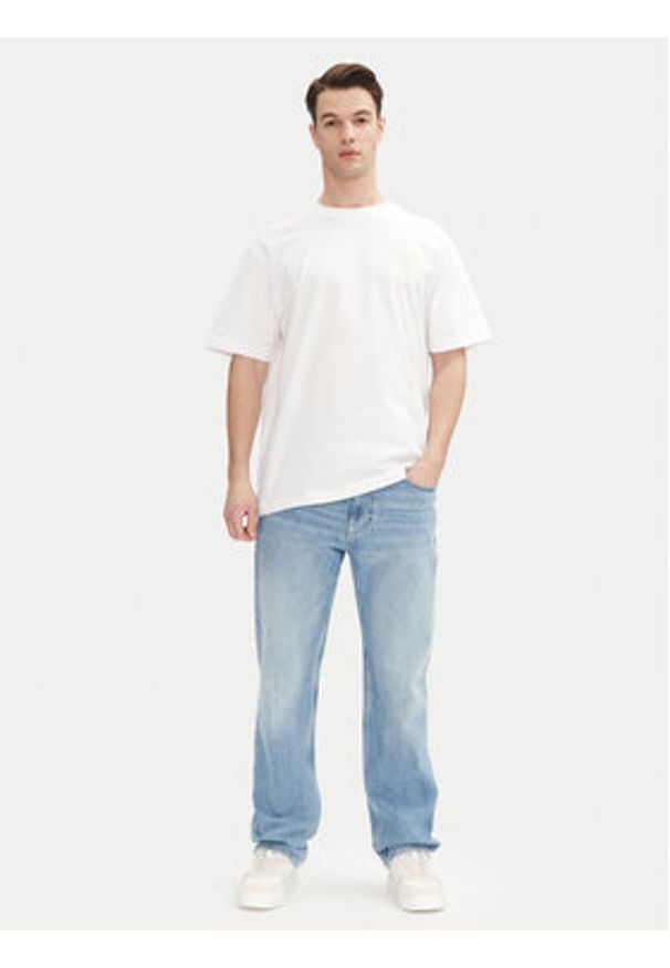 Only & Sons T-Shirt Cabana 22034380 Biały Relaxed Fit. Kolor: biały. Materiał: bawełna