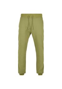 Spodnie Urban Classics organic basic. Kolor: zielony #1