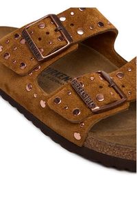 Birkenstock Klapki Arizona Rivet 1031731 Brązowy. Kolor: brązowy. Materiał: skóra, zamsz #4