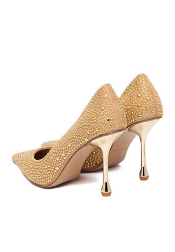 Eva Minge Szpilki EO-SIAN-1797-181 Złoty. Kolor: złoty. Materiał: zamsz, skóra. Obcas: na szpilce