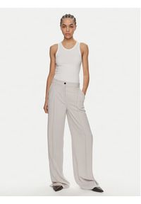 Calvin Klein Top K20K206554 Biały Slim Fit. Kolor: biały