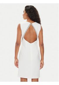 Morgan Sukienka koktajlowa 241-RFELIX Biały Slim Fit. Kolor: biały. Materiał: syntetyk. Styl: wizytowy #5
