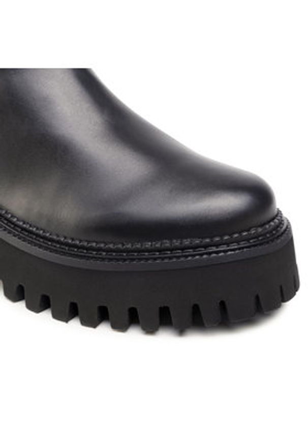 Bronx Sztyblety 47268-A Czarny. Kolor: czarny. Materiał: skóra