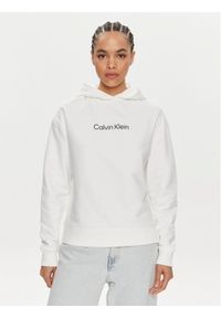 Calvin Klein Bluza Hero Logo K20K205449 Biały Regular Fit. Kolor: biały. Materiał: bawełna #1