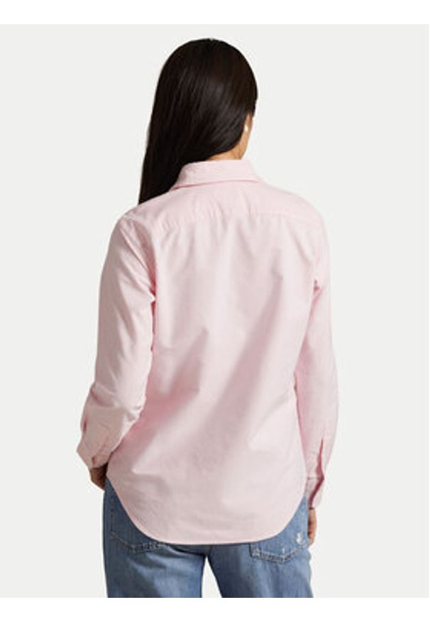 Polo Ralph Lauren Koszula 211891377002 Różowy Regular Fit. Typ kołnierza: polo. Kolor: różowy. Materiał: bawełna