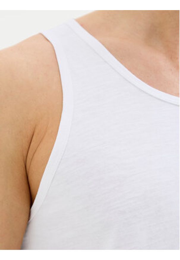 Jack & Jones - Jack&Jones Tank top Jake 12270577 Biały Regular Fit. Kolor: biały. Materiał: bawełna