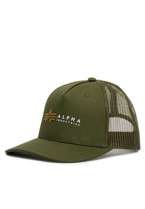 Alpha Industries Czapka z daszkiem Label 106901 Zielony. Kolor: zielony. Materiał: bawełna