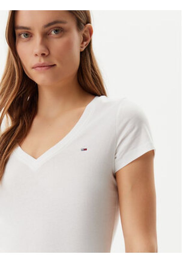 Tommy Jeans Komplet 2 t-shirtów DW0DW21367 Kolorowy Slim Fit. Materiał: bawełna. Wzór: kolorowy