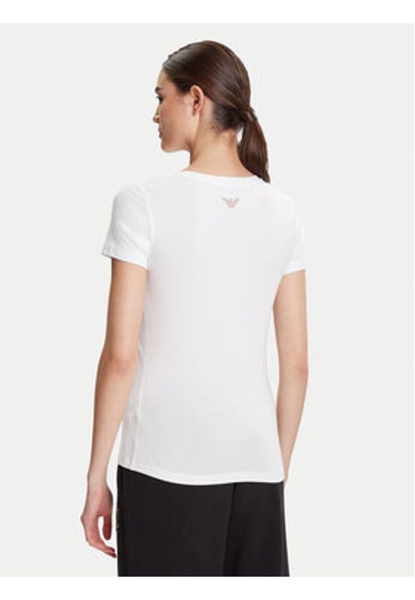 EA7 Emporio Armani T-Shirt 8NTT67 TJDQZ 1100 Biały Skinny Fit. Kolor: biały. Materiał: bawełna