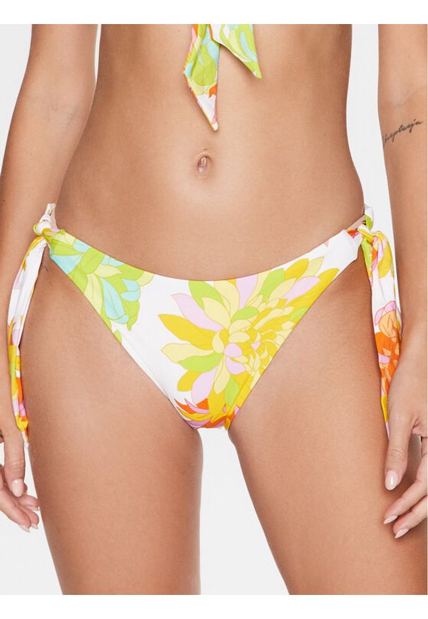 Seafolly Dół od bikini Palm Springs 40683-703 Żółty. Kolor: żółty. Materiał: syntetyk