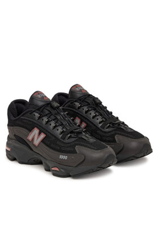 New Balance Sneakersy U100010A Czarny. Kolor: czarny. Materiał: skóra
