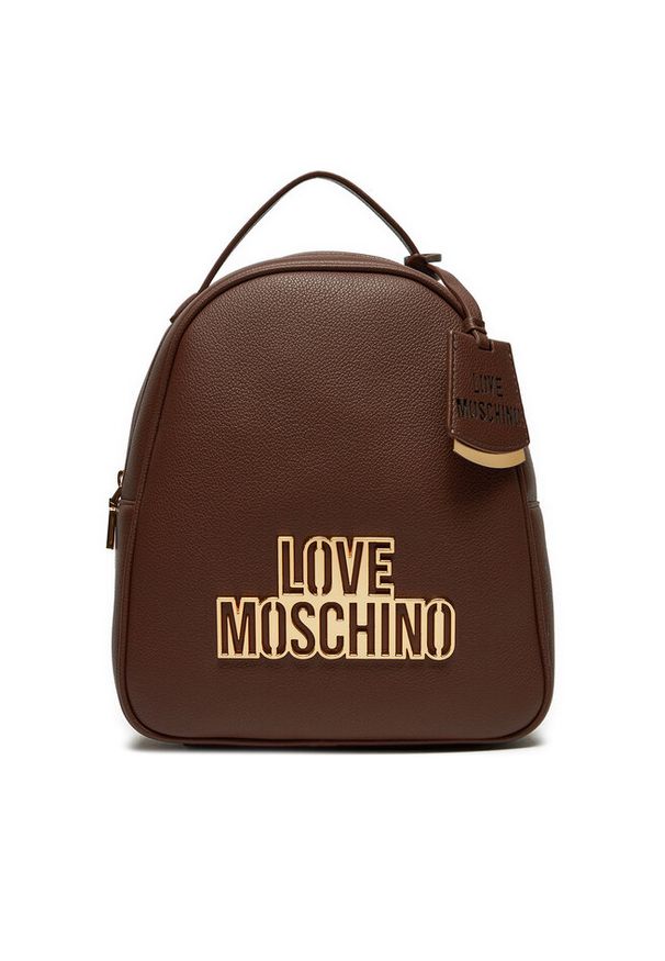 Love Moschino - Plecak LOVE MOSCHINO. Kolor: brązowy