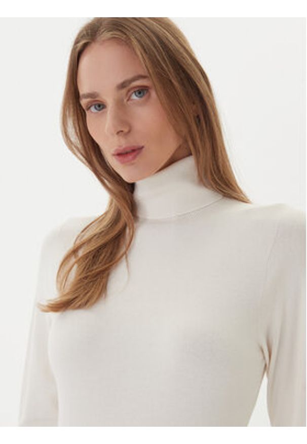 Kontatto Golf 3M0824C Écru Regular Fit. Typ kołnierza: golf. Materiał: syntetyk