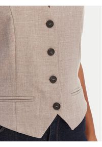 only - ONLY Kamizelka garniturowa Linda 15336753 Beżowy Regular Fit. Kolor: beżowy. Materiał: syntetyk #5