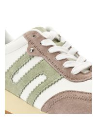 Beżowe Sneakersy Filippo Sportowe Obuwie Damskie. Okazja: na spacer, na co dzień. Kolor: biały. Materiał: zamsz. Szerokość cholewki: normalna. Sport: turystyka piesza #6