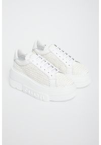 Casadei - Sneakersy damskie skórzane CASADEI. Materiał: skóra