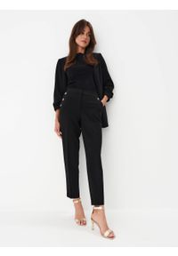 Mohito - Czarne eleganckie spodnie - Czarny. Kolor: czarny. Styl: elegancki #2