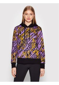Bluza Versace Jeans Couture. Typ kołnierza: kołnierzyk włoski. Kolor: fioletowy. Materiał: bawełna #1