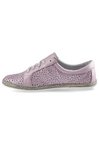 Różowe Espadryle Lemar Damskie Stylowe Obuwie. Okazja: na co dzień, na spacer. Zapięcie: sznurówki. Kolor: różowy. Materiał: jeans, materiał, skóra. Sezon: lato, wiosna. Styl: elegancki #4