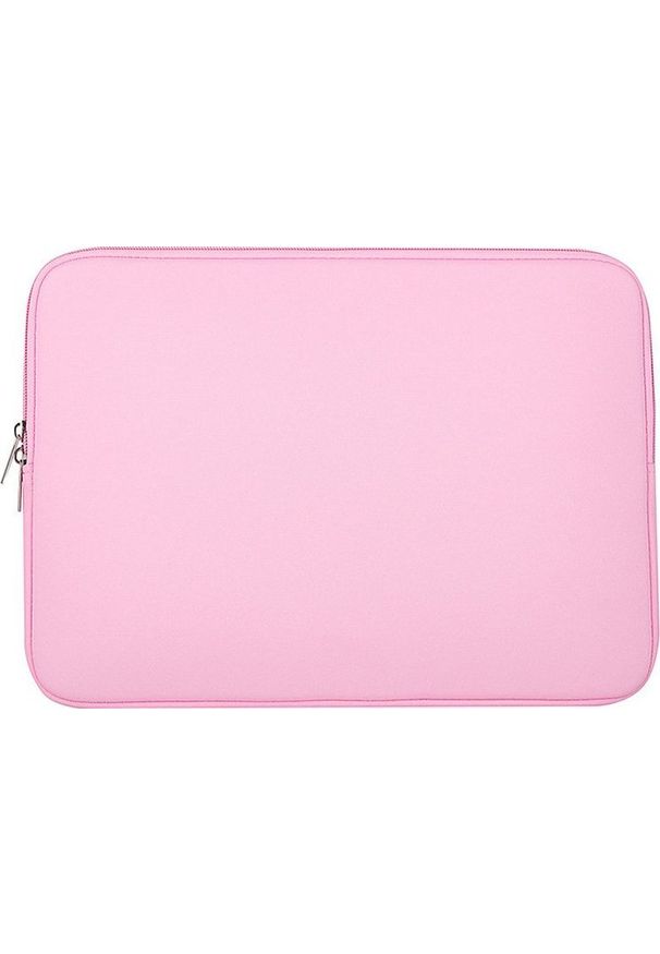 Etui Hurtel Uniwersalne etui torba na laptopa 15,6'' wsuwka tablet organizer na komputer różowy. Kolor: różowy