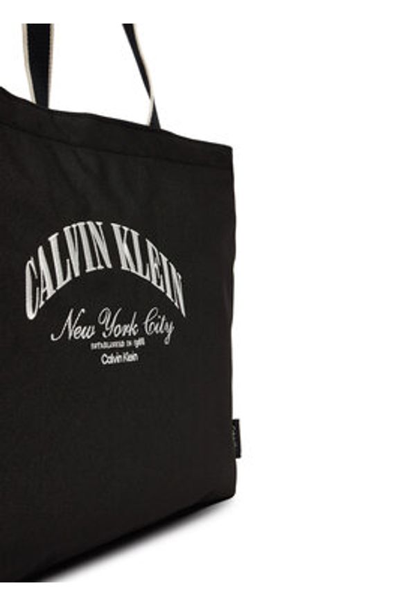 Calvin Klein Torba Graphic Capsule Tote LV04D3348G Czarny. Kolor: czarny. Materiał: materiał