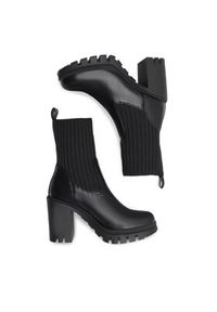 DeeZee Botki EMADE WS5955-07 Czarny. Kolor: czarny. Materiał: skóra #4