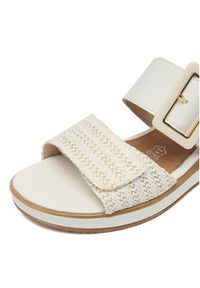 Remonte Klapki CEO-D6463-80 Écru. Materiał: skóra, syntetyk #3