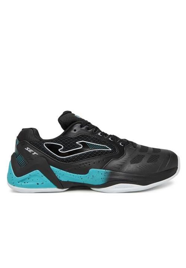 Buty do tenisa męskie Joma TSETS2501AC. Kolor: czarny. Materiał: materiał, syntetyk. Szerokość cholewki: normalna. Sport: tenis