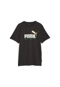 Podkoszulek Puma No. 1 Logo Celebration Tee, Mężczyźni. Kolor: czarny. Materiał: bawełna, materiał #1