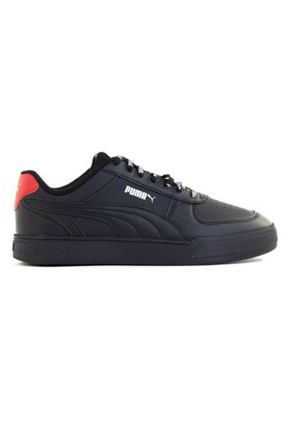 Buty do chodzenia męskie Puma Caven Logomania. Zapięcie: sznurówki. Kolor: czarny, wielokolorowy. Materiał: materiał, tkanina, syntetyk. Szerokość cholewki: normalna. Sport: turystyka piesza