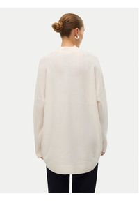 Vero Moda Sweter Plaza 10290784 Beżowy Loose Fit. Kolor: beżowy. Materiał: syntetyk #3