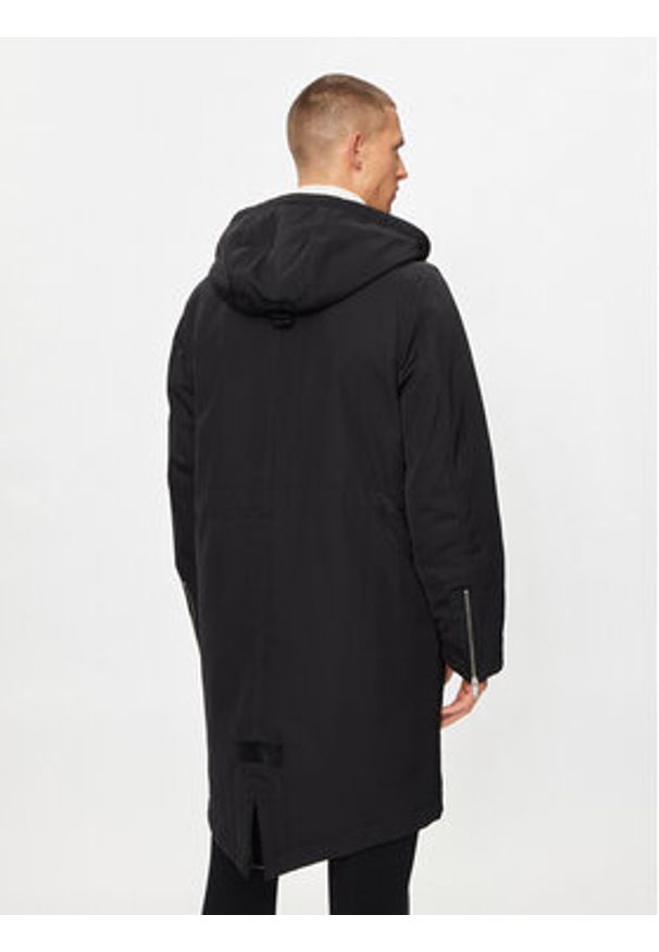 Moose Knuckles Parka Garson M33MP244 Czarny Regular Fit. Kolor: czarny. Materiał: syntetyk