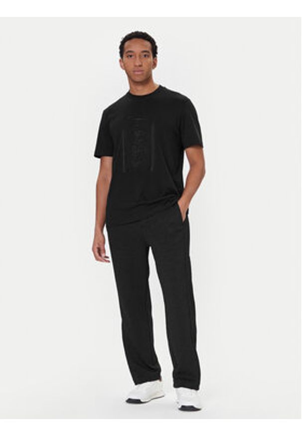 BOSS T-Shirt Iconic TL 50543905 Czarny Relaxed Fit. Kolor: czarny. Materiał: bawełna