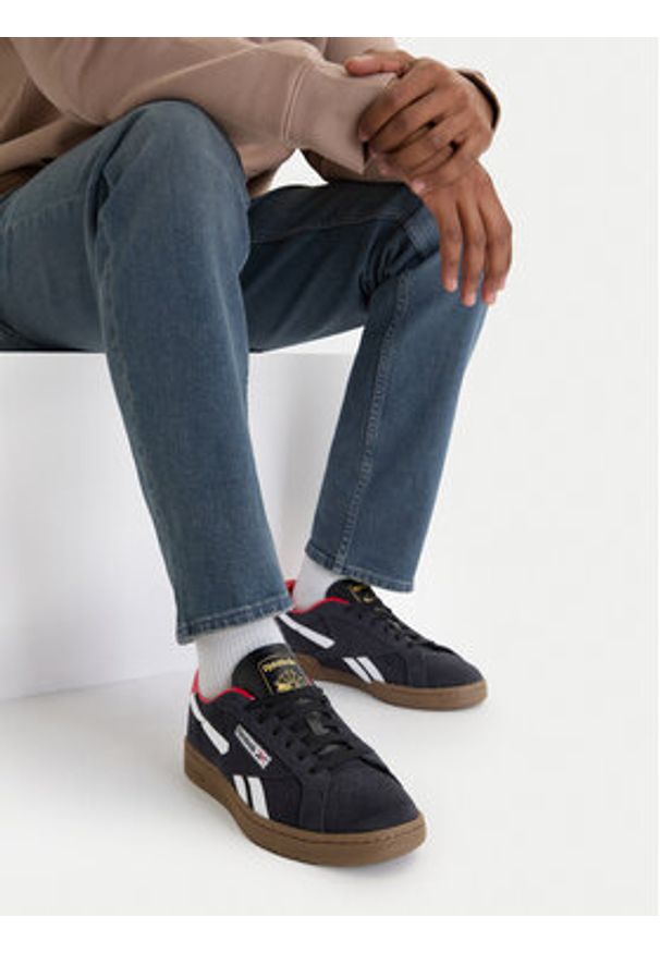 Reebok Sneakersy EO-CLUB C GROUNDS UK 100256208 Czarny. Kolor: czarny. Materiał: skóra, zamsz. Model: Reebok Club