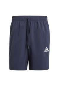 Adidas - Szorty Aeroready Essentials Chelsea 3-Stripes Rozmiar S Niebieski - GL0023. Kolor: biały, niebieski, wielokolorowy. Długość: krótkie. Wzór: paski. Sport: fitness