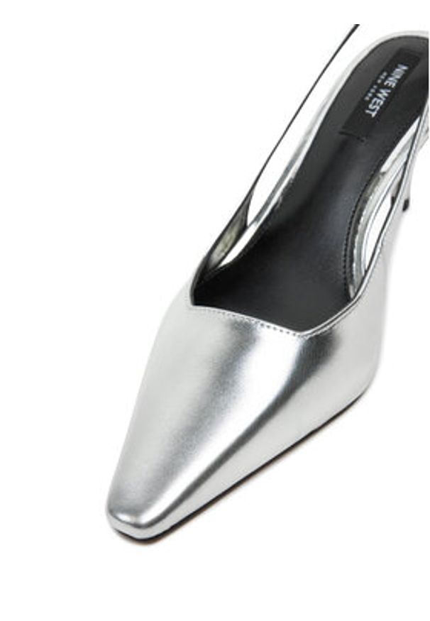 Nine West Czółenka WFA3377-1 Srebrny. Kolor: srebrny. Materiał: skóra