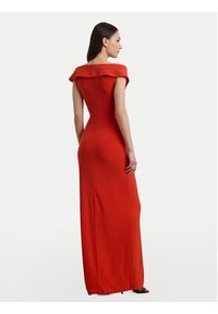Lauren Ralph Lauren - LAUREN RALPH LAUREN Sukienka wieczorowa 253863940024 Pomarańczowy Slim Fit. Kolor: pomarańczowy. Materiał: syntetyk. Styl: wizytowy #3