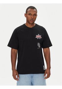 DC T-Shirt ADYKT03256 Czarny Regular Fit. Kolor: czarny. Materiał: bawełna