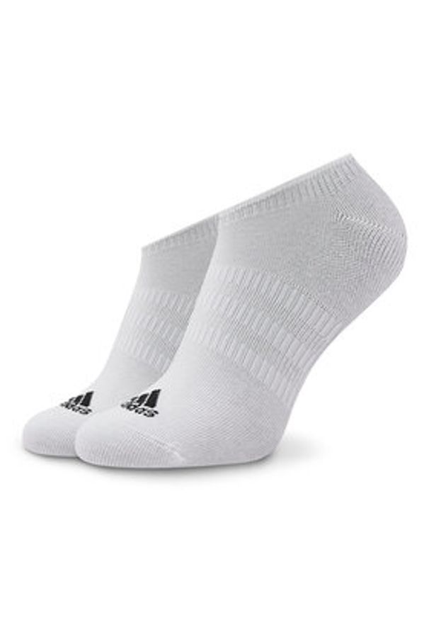 Adidas - adidas Zestaw 3 par niskich skarpet unisex Thin And Light IC1328 Kolorowy. Kolor: szary. Materiał: bawełna. Wzór: kolorowy