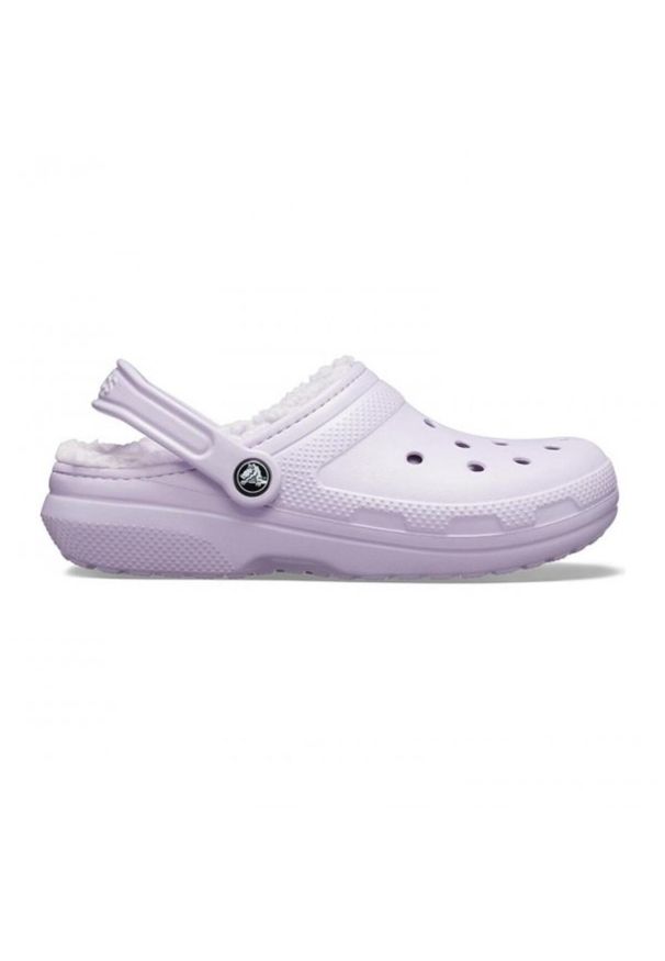 Klapki sandały Crocs Classic Lined Clog Lavender Fioletowe 203591-50P. Kolor: różowy. Sport: koszykówka