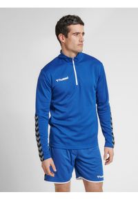 Hummel bluza sportowa na trening hml Authentic Half Zip Sweatshirt r. 2XLHummel. Kolor: niebieski. Materiał: materiał. Sport: fitness