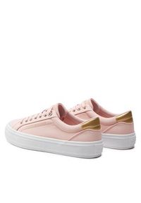 TOMMY HILFIGER - Tommy Hilfiger Sneakersy Essential Vulc Canvas Sneaker FW0FW07682 Różowy. Kolor: różowy #4