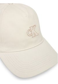 Calvin Klein Czapka z daszkiem Monogram Shine Embroidery Cap LV04F5044G Biały. Kolor: biały. Materiał: bawełna #2