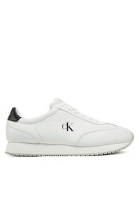 Calvin Klein Jeans Sneakersy Runner Laceup Tc YM0YM01187 Biały. Kolor: biały. Materiał: skóra